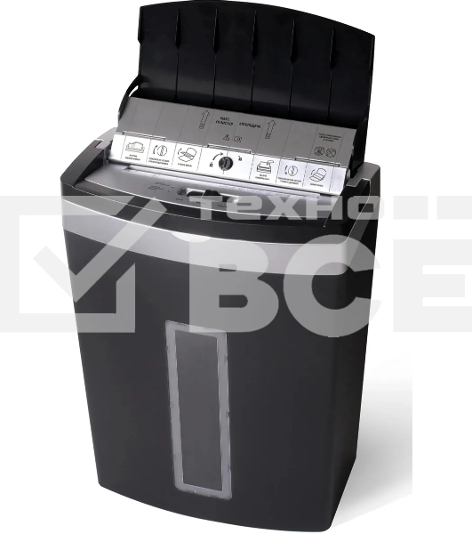 Шредер Buro Office BU-S900AF черный с автоподачей (секр.P-5) фрагменты 60лист. 21лтр. скрепки скобы пл.карты