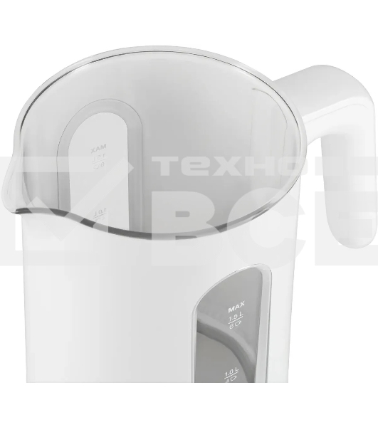 Чайник электрический Hyundai HYK-G5510 1.5л. 2200Вт белый/прозрачный корпус: стекло