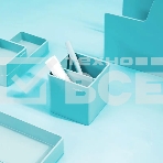 Подставка Deli ENS011blue Nusign 2отд. для письменных принадлежностей 84х84х86мм синий пластик, фото5