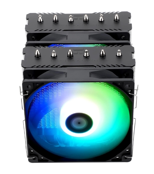 Устройство охлаждения(кулер) Thermalright Peerless Assassin 120 SE ARGB Soc-AM5/AM4/1200/1700/1851 черный 4-pin 25.6dB Al+Cu 730gr Ret (PA120-SE-ARGB)