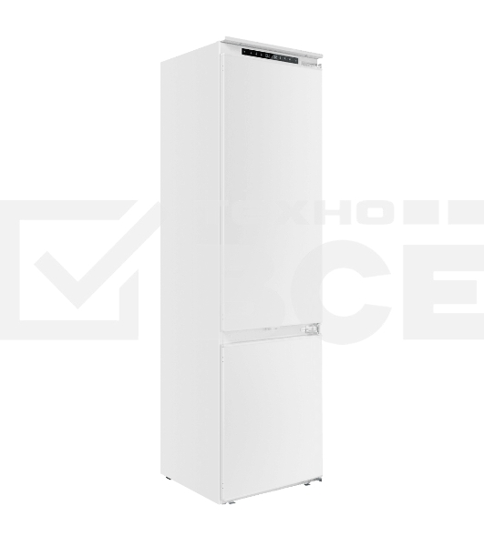 Встраиваемый холодильник Maunfeld MBF193SLFWGR Inverter белый двухкамерный 229/76 л морозилка снизу