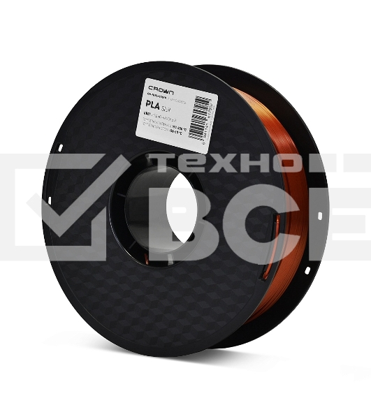 Филамент Crown Micro CM-FILPLAS004R PLA Silk 1.75 1кг медно-красный