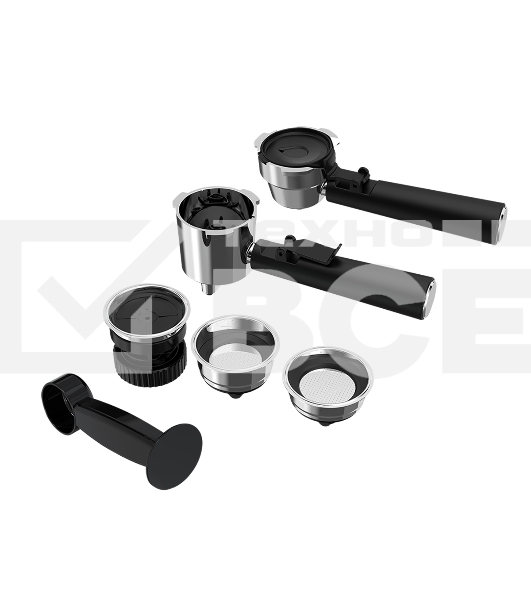 Кофеварка рожковая+капсульная BQ CM3003 стальной/чёрный, исп. кофе - молотый/капсулы Dolce gusto, Nespresso, 1 л, 950 Вт, 19 бар