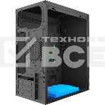 Компьютерный корпус с блоком питания 450Вт. Case Forza mATX, 450W, 2xUSB 2.0, Black, w/o FAN, 8 см fan PSU, power cord, фото2