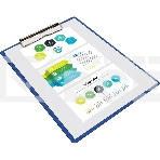 Папка-планшет Silwerhof Eco A4 пластик 1мм синий, фото3