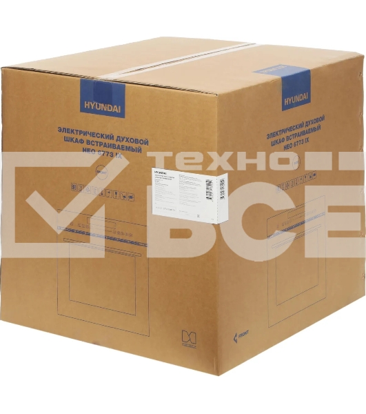 Духовой шкаф электрический Hyundai HEO 6773 IX черный/нержавеющая сталь