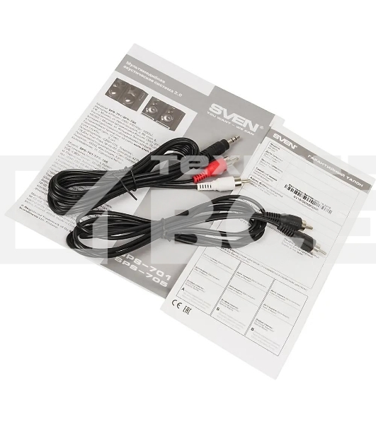 Акустическая система SVEN SPS-705 2.0 черный 40Вт