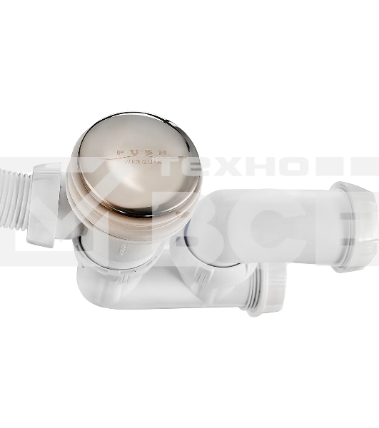 Слив-перелив для ванны WIRQUIN Quick-Clak с перископом L700мм хром