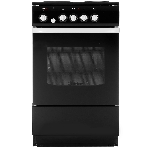 Плита электрическая De Luxe 5004.12э черный, конфорок 4 шт, духовка 46 л, 50 см x 85 см x 50 см, фото 1
