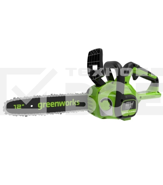 Цепная пила аккумуляторная GreenWorks GD24CS30K2, 24V, 30см, бесщеточная, c АКБ 2 Ач и ЗУ (2007007UA)