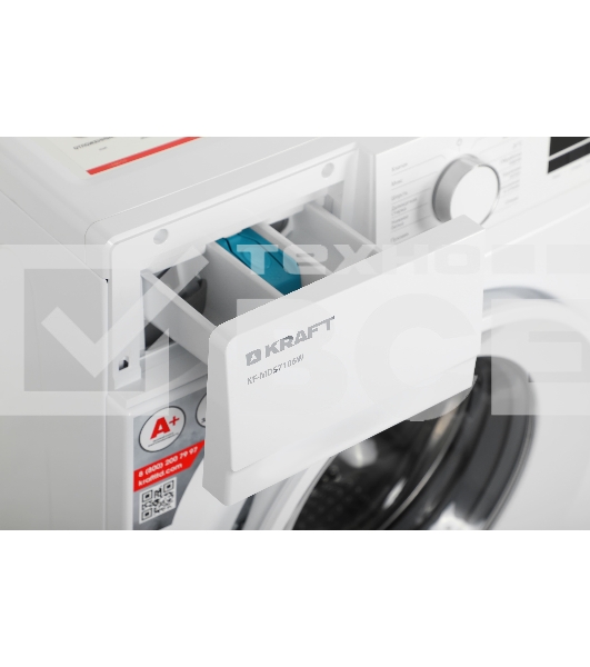 Стиральная машина Kraft KF-MDS7106W белый, загрузка фронтальная 7 кг, 1000 об/мин., класс: А+