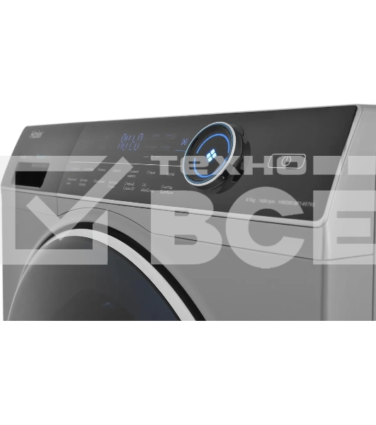 Стиральная машина Haier HWD80-BP14979S серебристый, загрузка фронтальная 8 кг, 5 кг - сушка, 1400 об/мин, класс: B