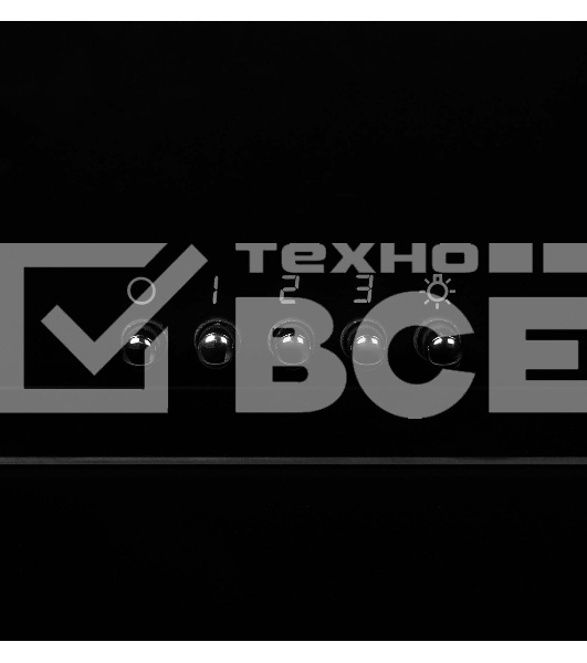 Вытяжка наклонная LEX MIRA G 500 BLACK черный, кнопочное управление