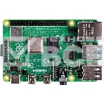 Платформа Raspberry Pi 4 Model B (RA502) Retail, 2GB RAM, Broadcom BCM2711 Quad core Cortex-A72 (ARM v8) 64-bit SoC @ 1.5GHz CPU, WiFi, Bluetooth, 40-pin GPIO, 2x USB 3.0, 2x USB 2.0, 2x micro-HDMI, CSI camera port, DSI display port, Micro SD port, USB-C , фото 1