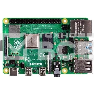 Платформа Raspberry Pi 4 Model B (RA502) Retail, 2GB RAM, Broadcom BCM2711 Quad core Cortex-A72 (ARM v8) 64-bit SoC @ 1.5GHz CPU, WiFi, Bluetooth, 40-pin GPIO, 2x USB 3.0, 2x USB 2.0, 2x micro-HDMI, CSI camera port, DSI display port, Micro SD port, USB-C 
