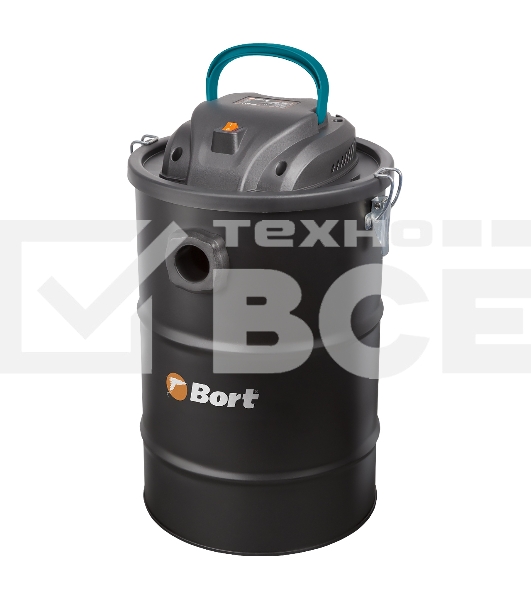 Пылесос для сбора золы Bort BAC-500-22 (98291834) чёрный, 900 Вт, уборка сухая/ влажная, пылесборник контейнер, 22 л