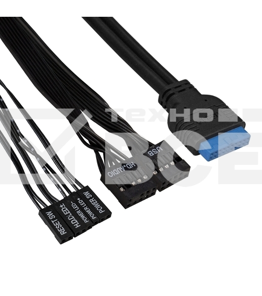 Компьютерный корпус Miditower ExeGate CP-603UB-UNS450 (ATX, БП UNS450 с вент. 12см, 2хUSB, аудио, черный)