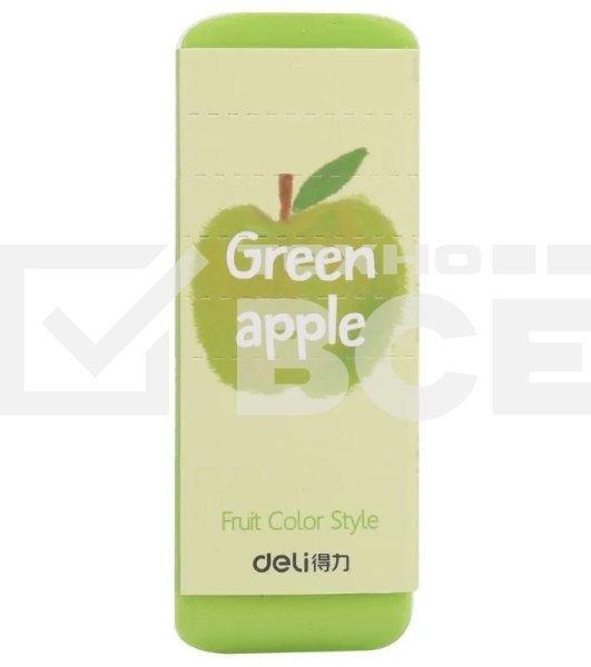 Ластик Deli 71050 108х40х12мм, ассорти, индивидуальная картонная упаковка