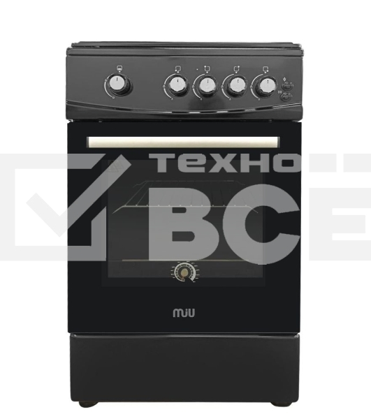 Газовая плита MIU UNO 52S черная