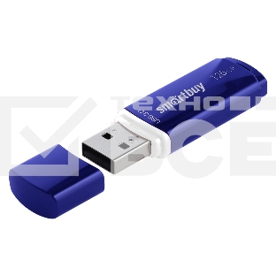 Флешка USB Smartbuy CROWN BLUE (SB128GbCRW-Bl), 128Gb, USB 3.0, R/W 75/25, синий