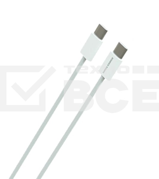 Кабель MORE CHOICE (4620202550392) K77a нейлон USB 3.0A PD 100W для Type-C Type-C 2м белый