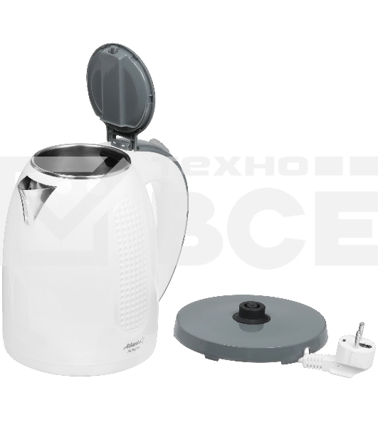 Чайник электрический Atlanta ATH-2427 белый двухстенный