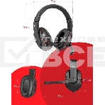 Гарнитура проводная Defender Warhead G-160 черный, кабель 2,5 м, фото5