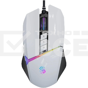 Мышь проводная A4Tech Bloody W60 Max белый, 10000 dpi, USB, кнопки - 10