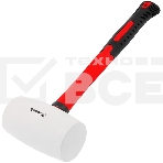 Киянка резиновая Matrix 11198 910 г, белая резина, фибергласовая рукоятка, фото 1