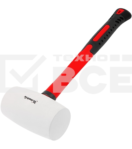 Киянка резиновая Matrix 11198 910 г, белая резина, фибергласовая рукоятка