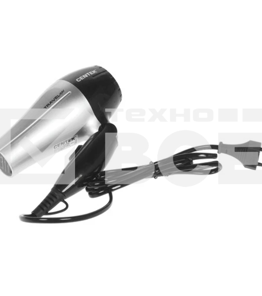 Фен Centek CT-2258 серебристый/черный, 850 Вт, компактный