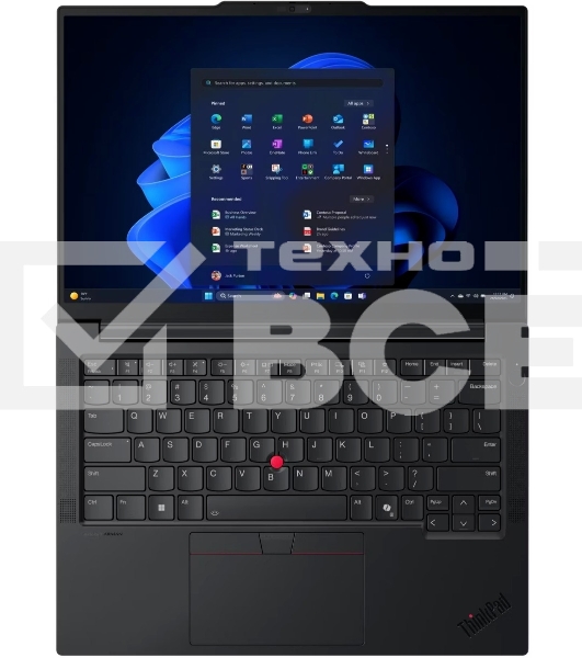Ноутбук Lenovo ThinkPad E14 G7/14'/IPS/Intel Core Ultra 7 255H/16Gb/512Gb SSD/Intel Arc 140T/no OS/черный/1.34kg