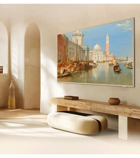 Телевизор TCL 65' 65A400 Pro, бежевый, QLED, 3840x2160 4K Ultra HD, 144 Гц, Google TV, 3 ГБ/32 ГБ