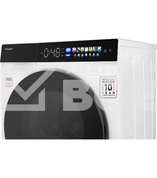 Стиральная машина Weissgauff WM 999 Full Touch DC Inverter Steam белый, загрузка фронтальная 12 кг, 1200 об/мин, класс А+++