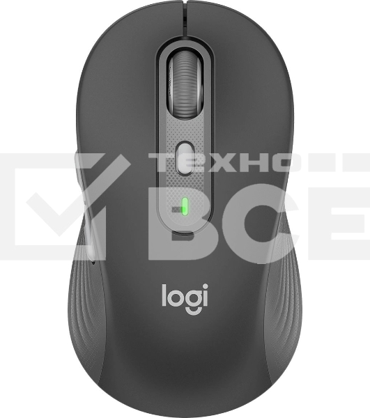 Мышь беспроводная Logitech M750 графитовый, 4000 dpi, радиоканал, Bluetooth, USB, кнопки - 5