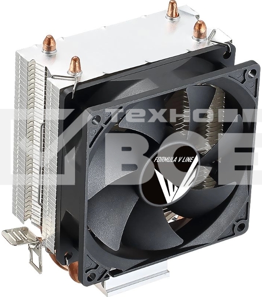 Устройство охлаждения (кулер) Aerocool Formula Ice Boid 2PSDB черный 90мм алюминий+медь 2100rpm 34db 4-pin 90W 135мм
