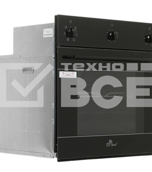 Духовка встраиваемая электрическая Electronicsdeluxe 6006.03 эшв-033 фасад стекло цвет - черный с нержав.ручками, электр.программатор 6-ти кнопочный, утапливаемые ручки, конвекция, гриль, режим разморозки,8 режимов работы, автомат.охлаждение корпуса,подсв