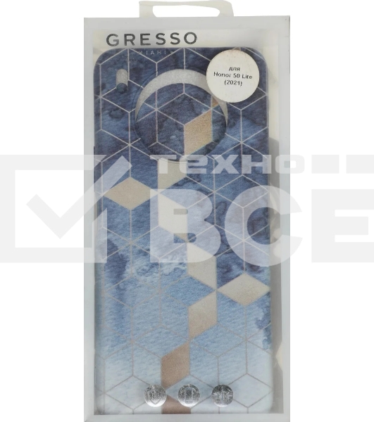 Чехол (клип-кейс) Gresso Meridian, для Honor 50 Lite, синий [gr17aaae8879]