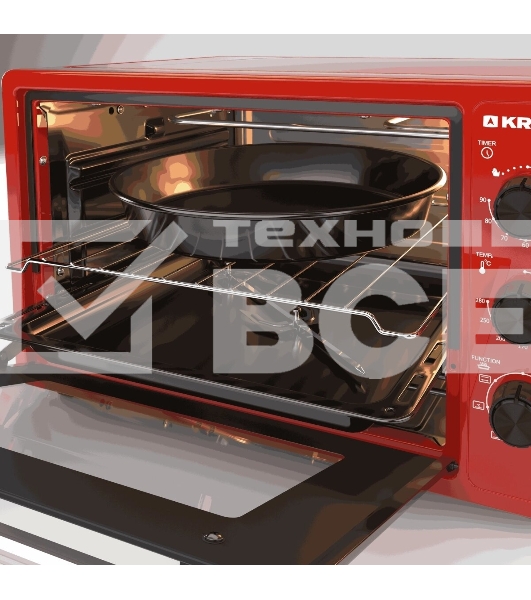 Мини-печь KRAFT KN-MO 3904 FRKR красный