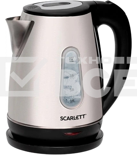 Чайник электрический SCARLETT SC-EK21S36, 1.8л, 2200Вт, черный