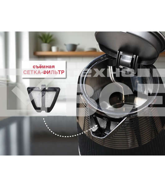 Чайник электрический OURSSON KE1736W/BL