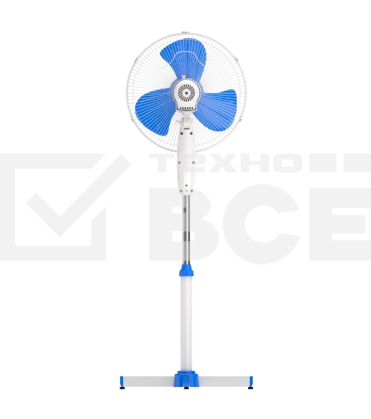 Вентилятор напольный Maxvi FS1645 white-blue