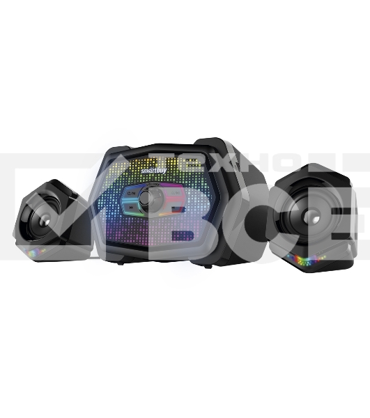 Акустическая система 2.1 Smartbuy W70, Bluetooth, 11Вт, RGb-подсветка, черная (арт. SBA-5150)