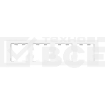 Рамка Эпика 4-местная, белая, пластик, фото2