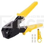 Обжимные клещи Deli DL2468 4P,6P,8P Размер: 200 мм. Спецификация обжима: 4P, 6P, 8P. Холоднокатаный стальной лист с черной отделкой ручка из ПВХ. Многофункциональность: резка проволоки, зачистка., фото4