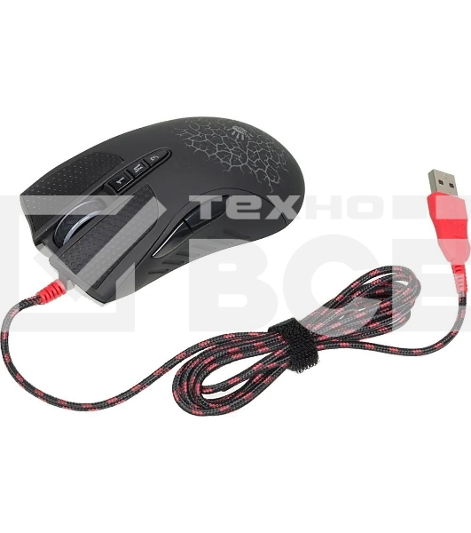 Мышь проводная A4Tech Bloody AL90 Blazing черный, 12000 dpi, USB, кнопки - 8