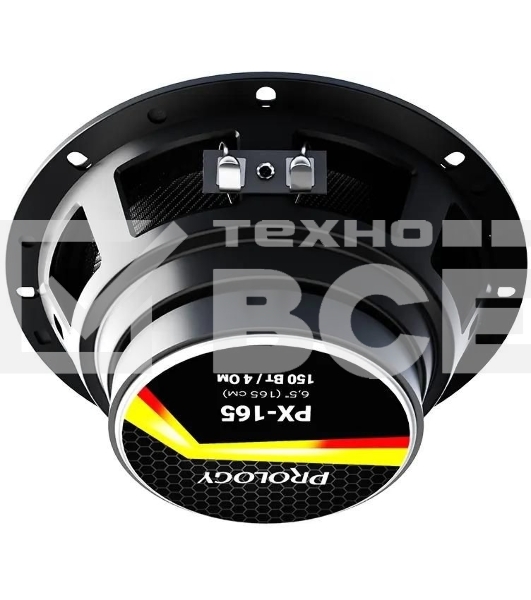 Колонки автомобильные Prology PX-165 150Вт 90дБ 4Ом 16см (6.5дюйм) (ком.:2кол.) коаксиальные двухполосные
