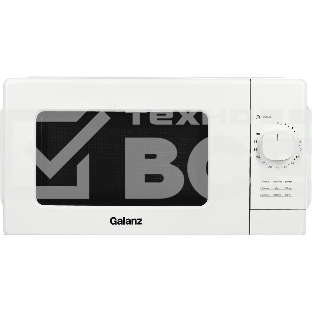 Микроволновая печь Galanz MOS-2008MW белый, 20 л, 700 Вт, переключатели - поворотный механизм