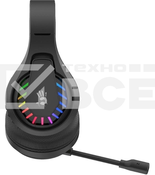 Гарнитура проводная с микрофоном A4Tech Bloody GR230 черный накладные BT оголовье (GR230)