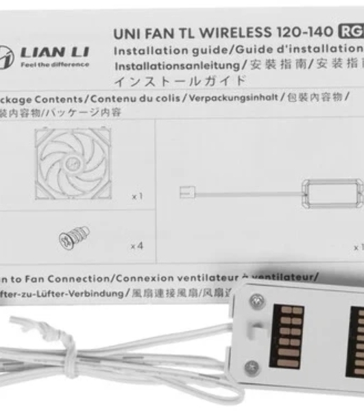 Вентилятор для корпуса Lian-Li Uni Fan TL Wireless 120 ARGB 120х124.5x28 белый 4-pin 33дБ (G99.12TL1W1W.R0) Ret